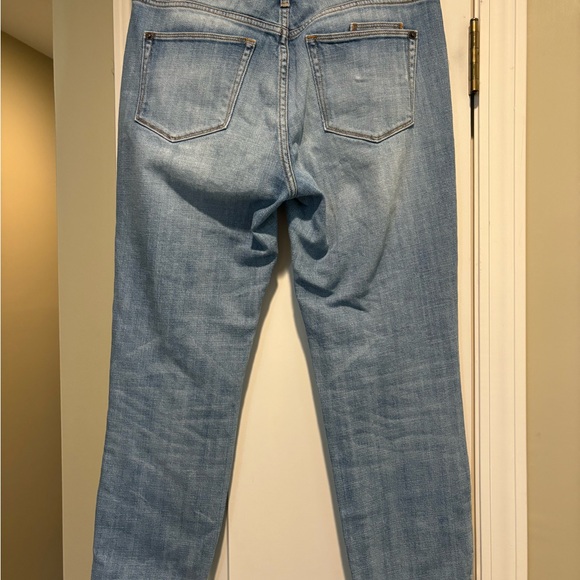 J Crew stretch straight leg distressed jeans, sz 27 - Picture 2 of 4